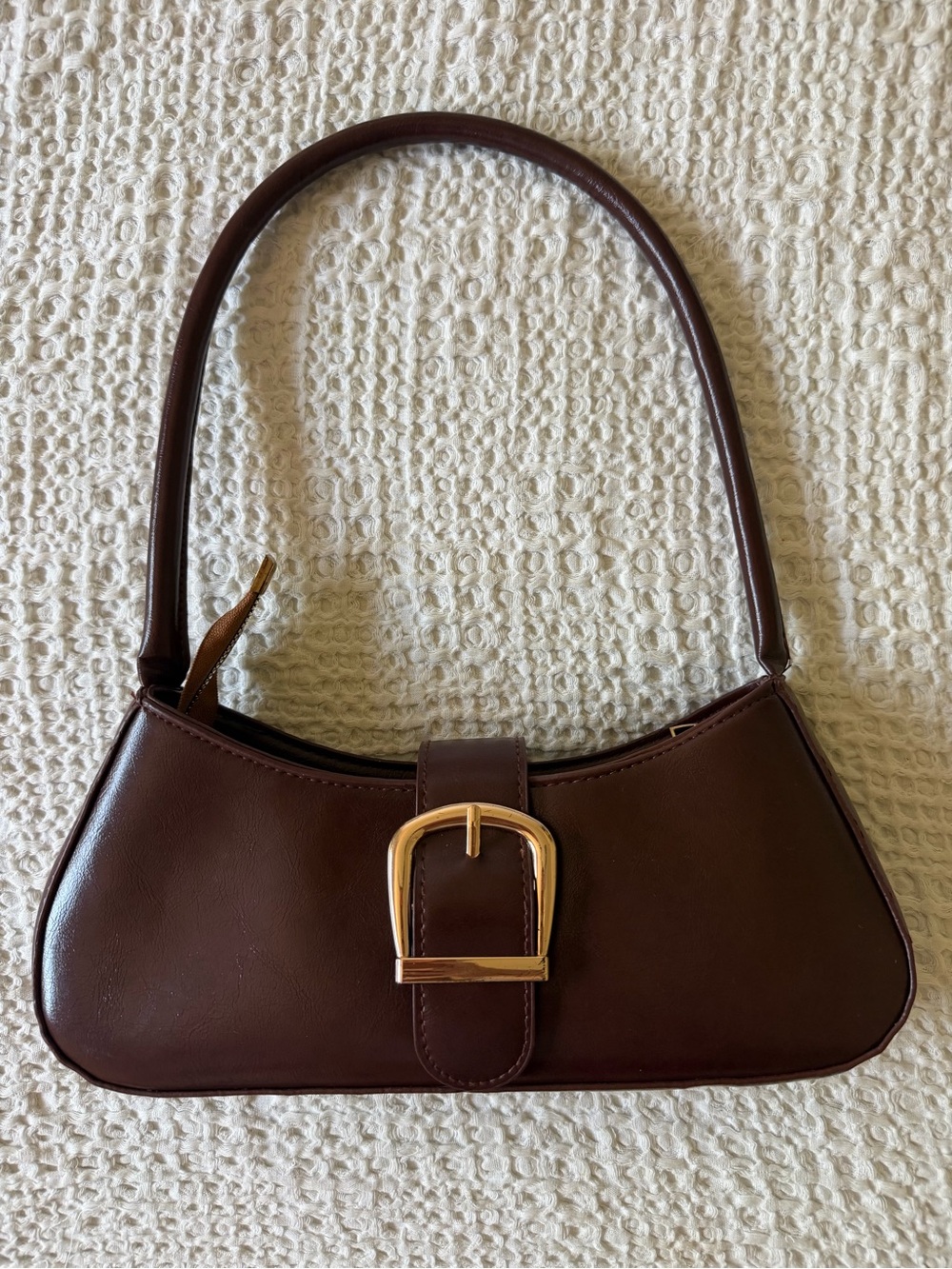 Princesspolly Formations Bag - Brown Faux Leather Shoulder Bag